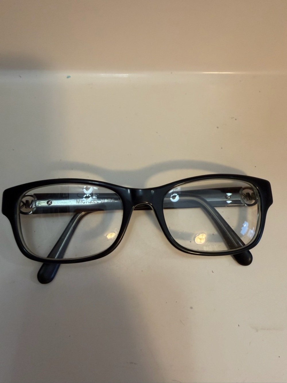 Michael Kors Black Rectangular Eyeglass Frames